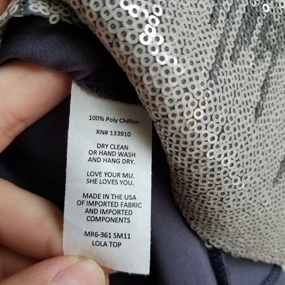 SMYM Sequin Lola Top size XS NWT - Picture 3 of 8